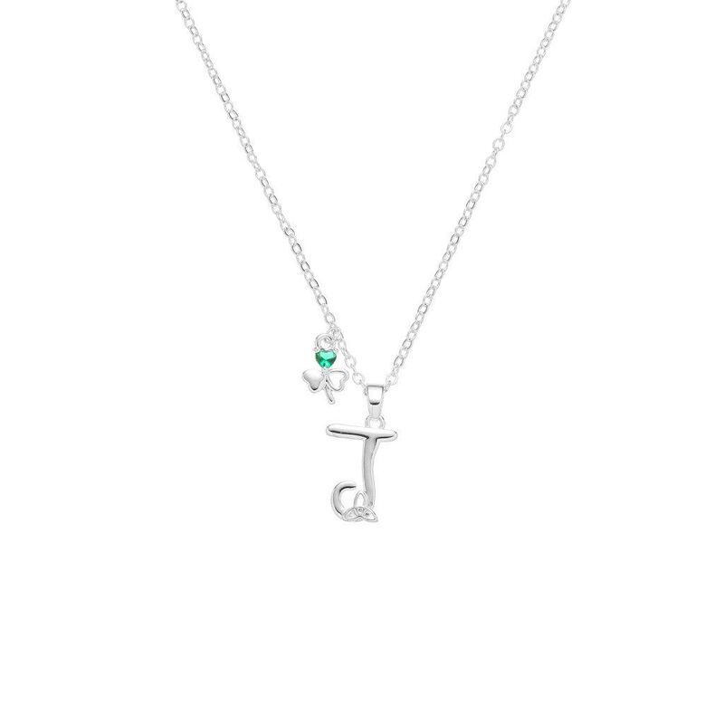 Grá Collection Silver Plated J Initial Pendant